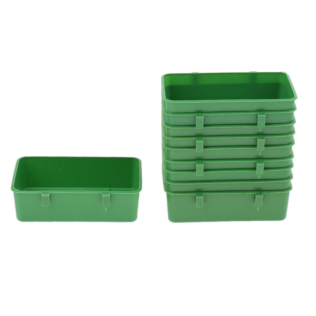 30 Pack Bird Parrot Food Water Plastic Bowl Cups Pigeons Cage Feeding Feeder