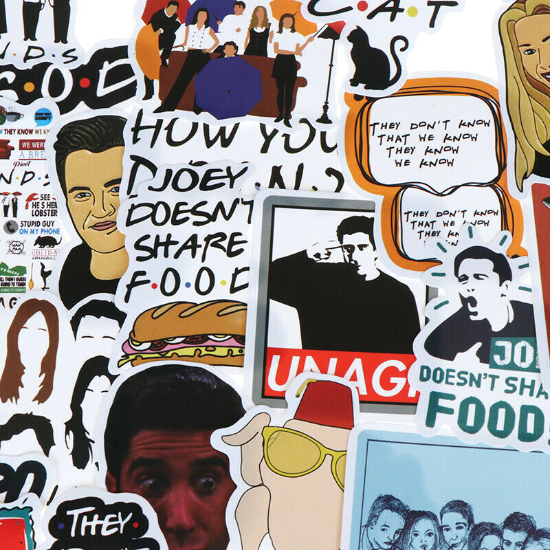 50Pcs Friends stickers DIY scrapbooking album luggage laptop phone d.l8