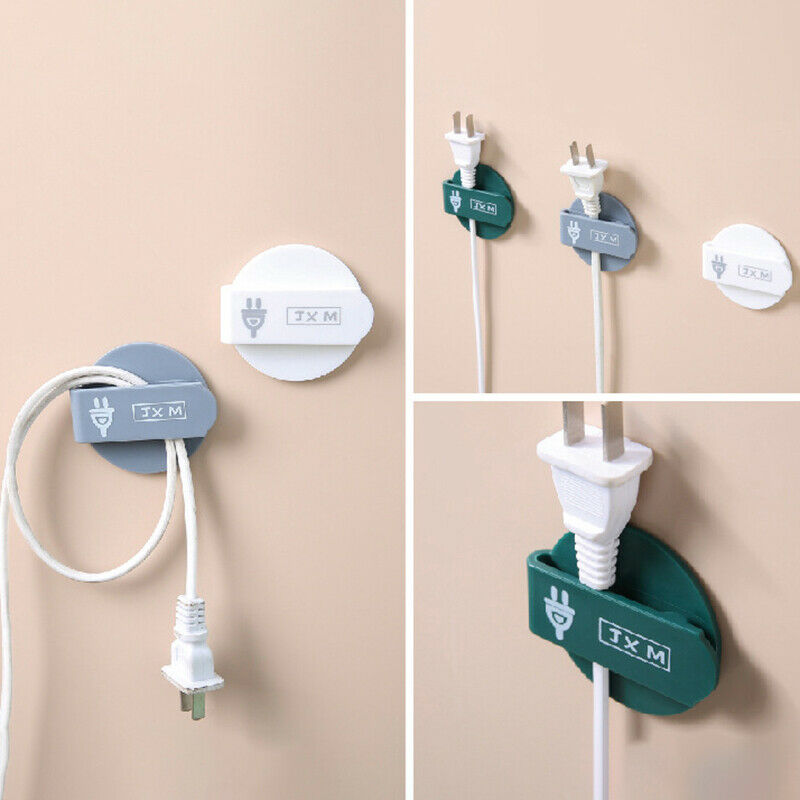 3PCS/set Wire plug hook kitchen holder for sockets of nail-free paste use.l8