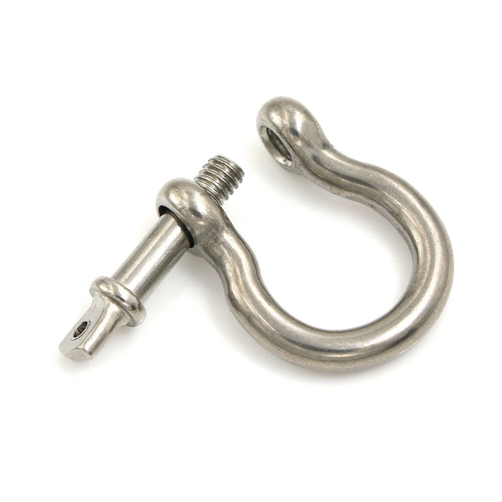 5pcs m4 304 stainless bow shackle steel screw pin anchor shackle bow Riggin WF