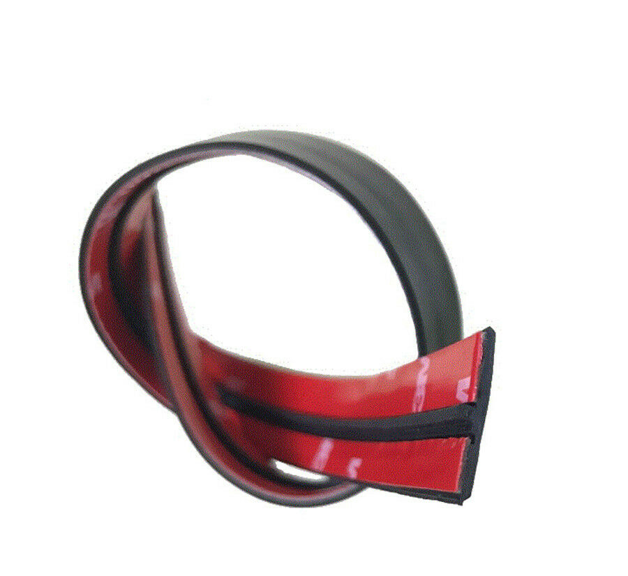 3Meter Black T-Type Rubber Car Windshield Edge Moulding Sealing Strip Soundproof