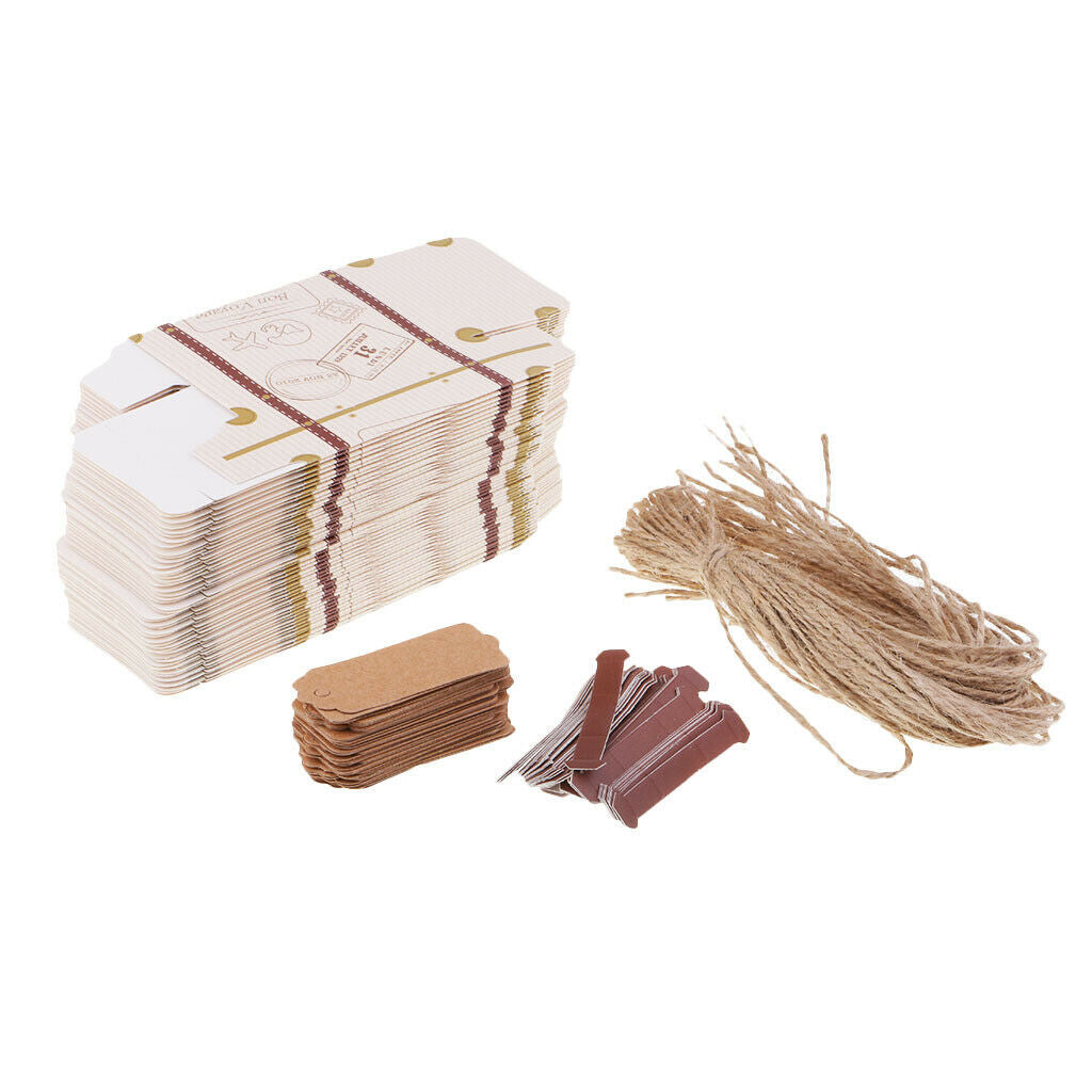 50 Pcs Beautiful Mini Luggage Storage Wedding Candy Box Wedding