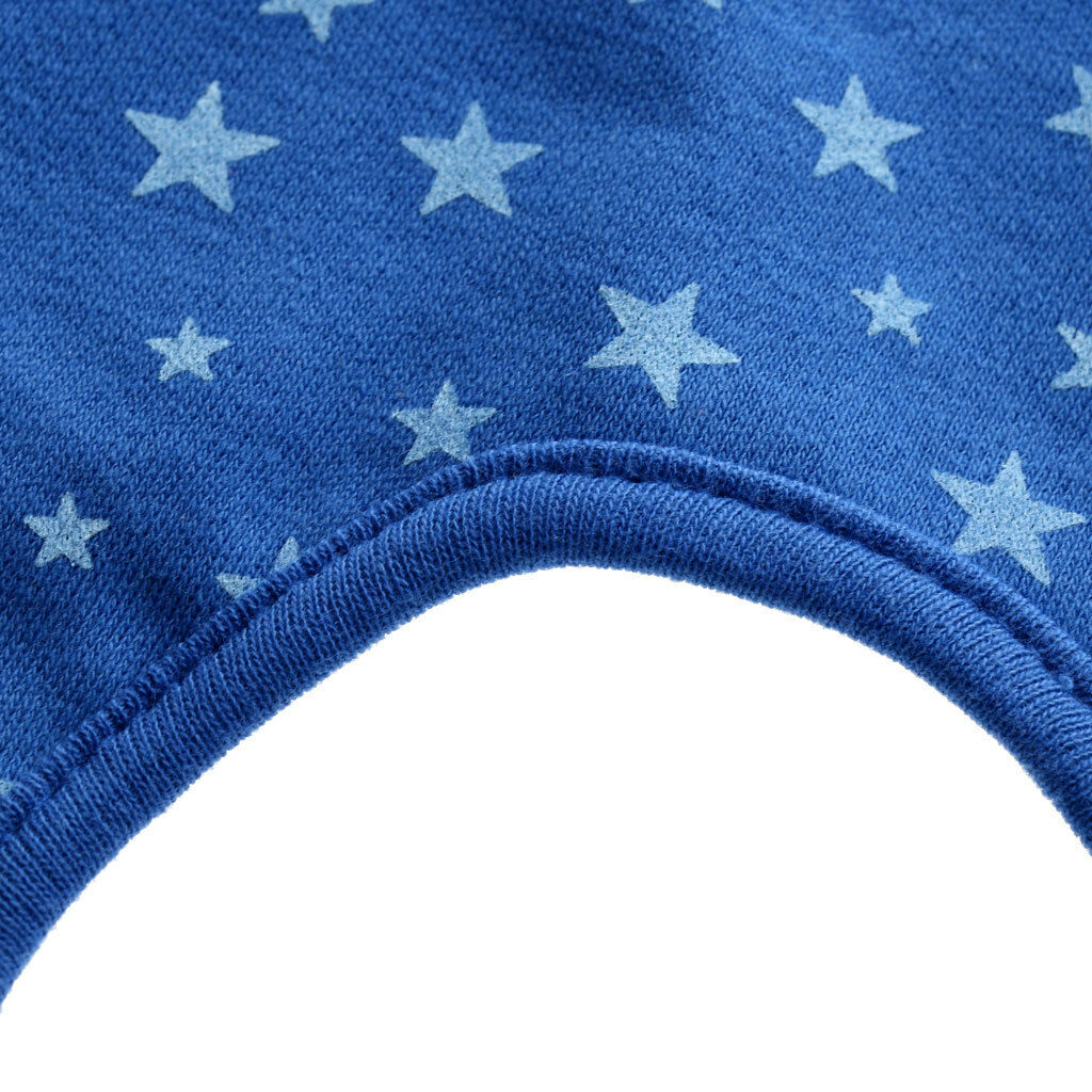 Infant Baby Kids Bibs Round Flower Head Scarf Bandana Towel Dark blue