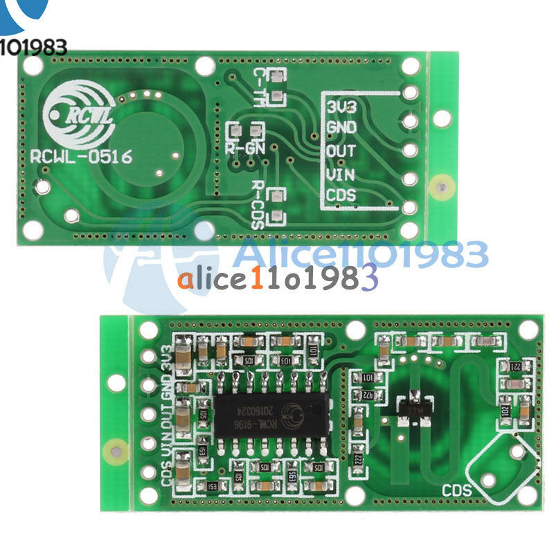 2PCS RCWL-0516 Microwave Radar Sensor Module Human Body Induction Switch Module
