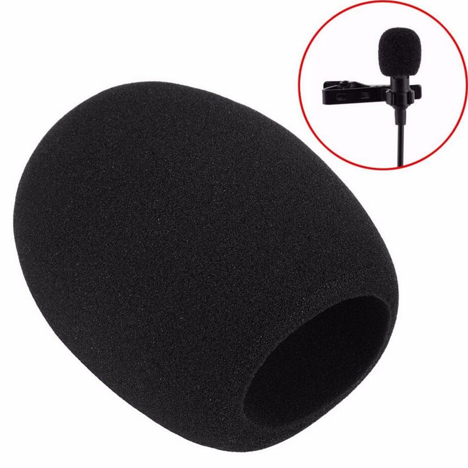 Pop Filter Windscreen Microphone Sponge Foam Cover For Blue Yeti Pro Mic Black