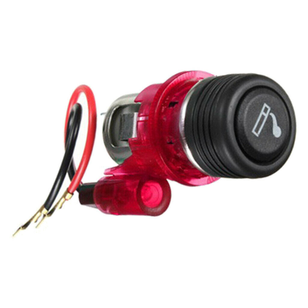12V Motorcycle Cigarette Lighter Car Replacement Cigar Male Socket Plug , Easy