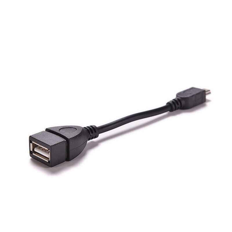 Mini 5pin Male to USB 2.0 Type A Female OTG Host Adapter Short Cable 10cm AU22DD