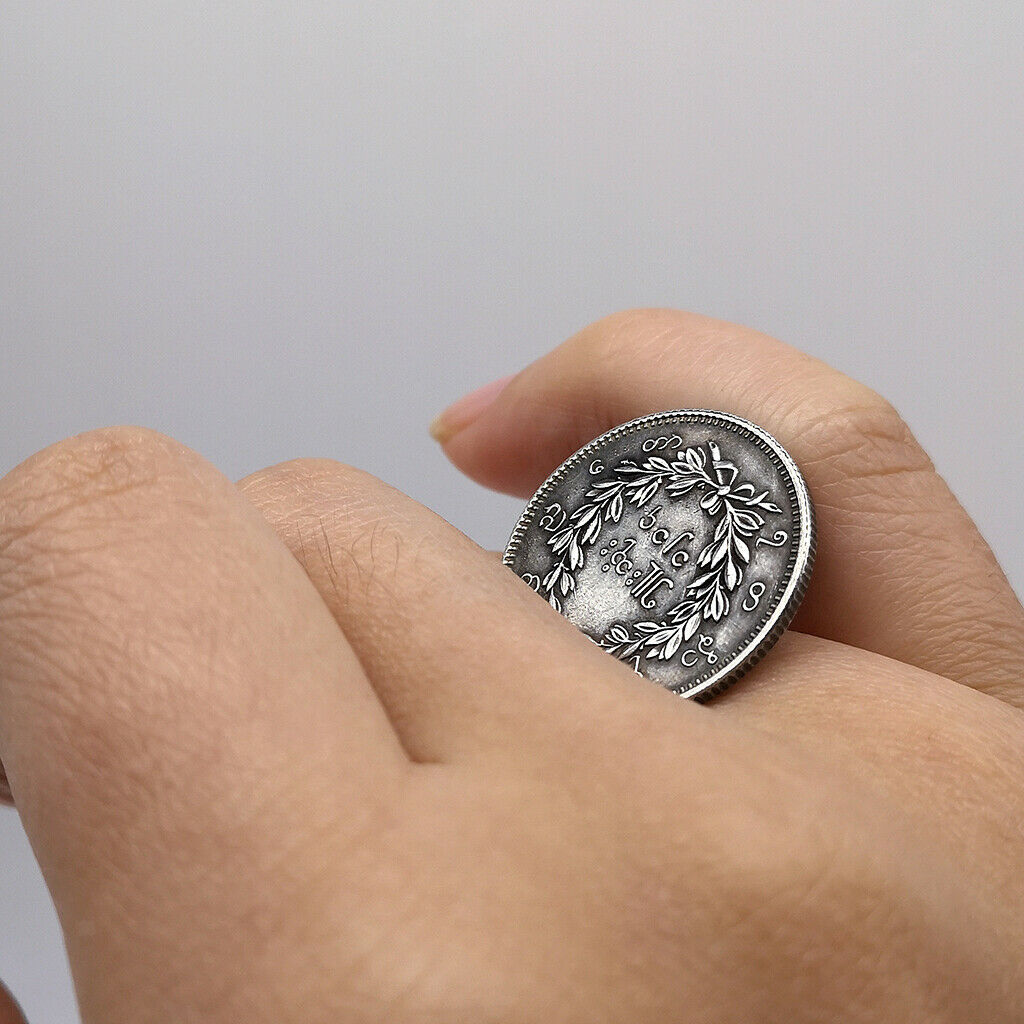 Hand Carved Commemorative Coin Myanmar Peacock Collection Pendant Gifts