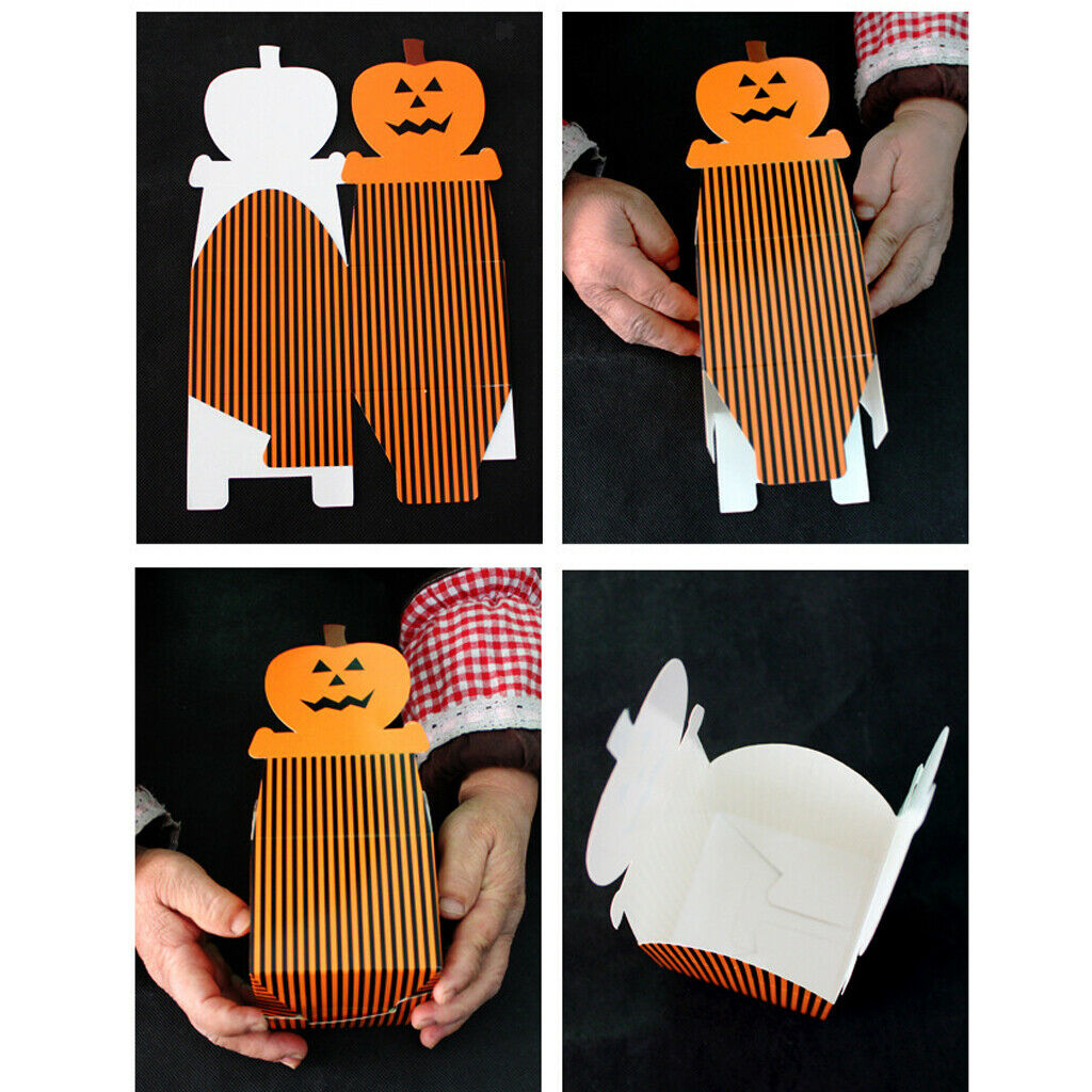 Happy Halloween Paper Treat Boxes Trick Or Treat Party Loot Gift  Favour Box