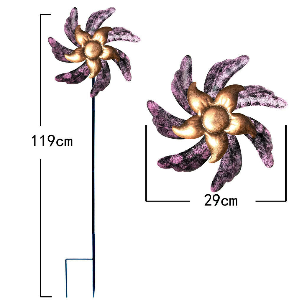 Outdoor Windmill Spinners Flower Bed Decoration Wind Spin Whimsical Gifts