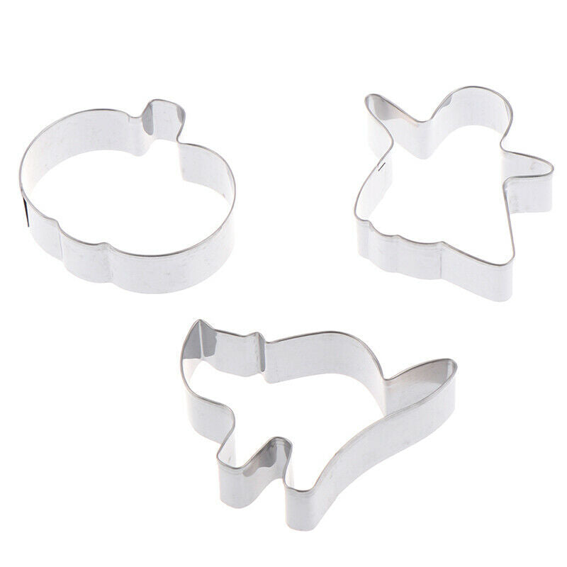 3pcs/set Halloween Cookie Cutter Set Biscuit Mold Party Suppli.l8