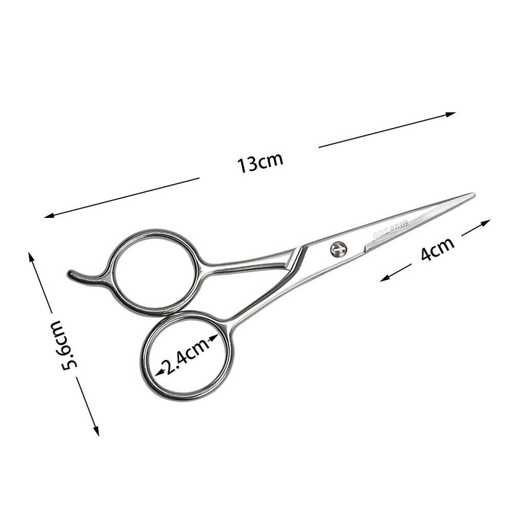 Barber Salon Beard Trimming Eyelashes Nose Hair Scissors for Hairdressing