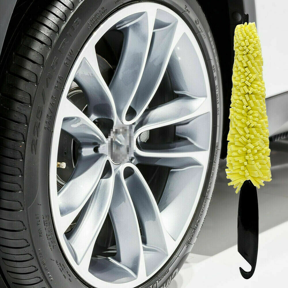 Plastic Handle Vehicle Cleaning Brush Car Wheel Wash Brush Tire Auto Scrub Brush