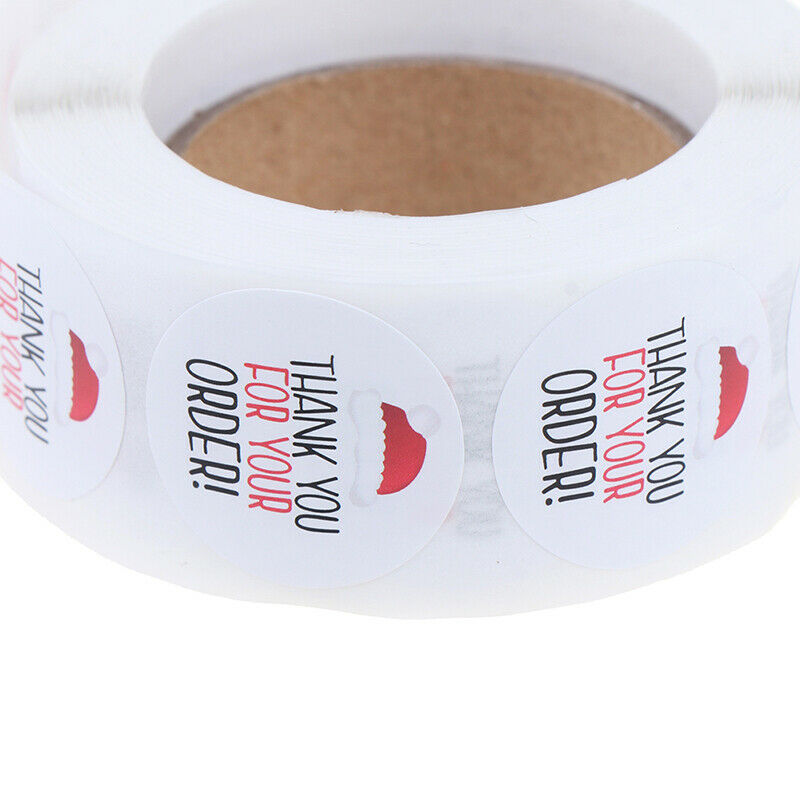 Round Paper Adhesive Stickers Thank You Stickers Baking Seal Label Sticke.l8