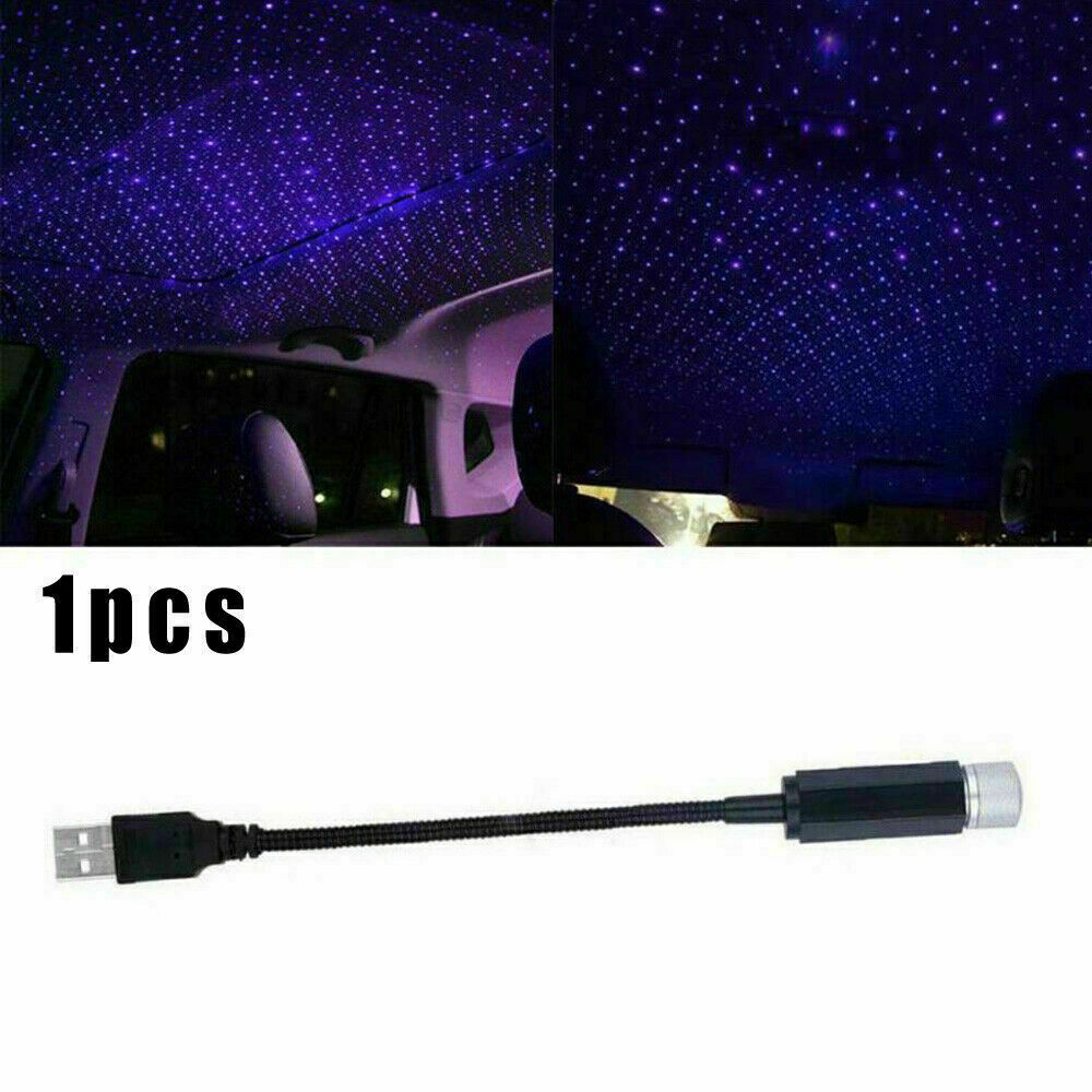 US. Home Car Roof Projector Star Light Mini USB Night Romantic Atmosphere Light