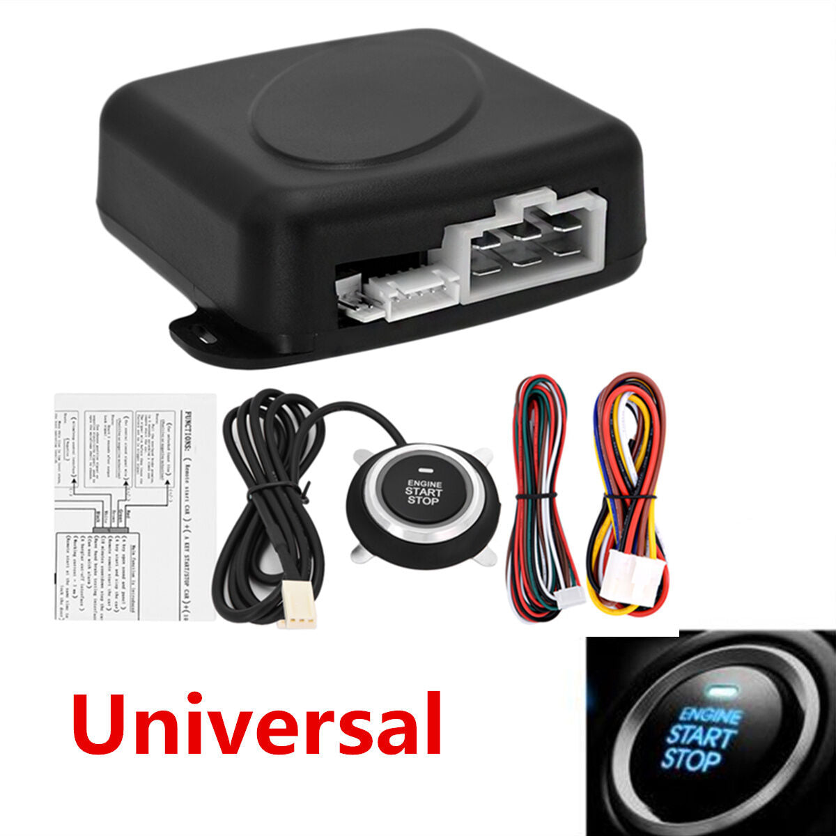 Car Auto Start Stop Engine System Push Button Keyless Entry System Alarm Remote