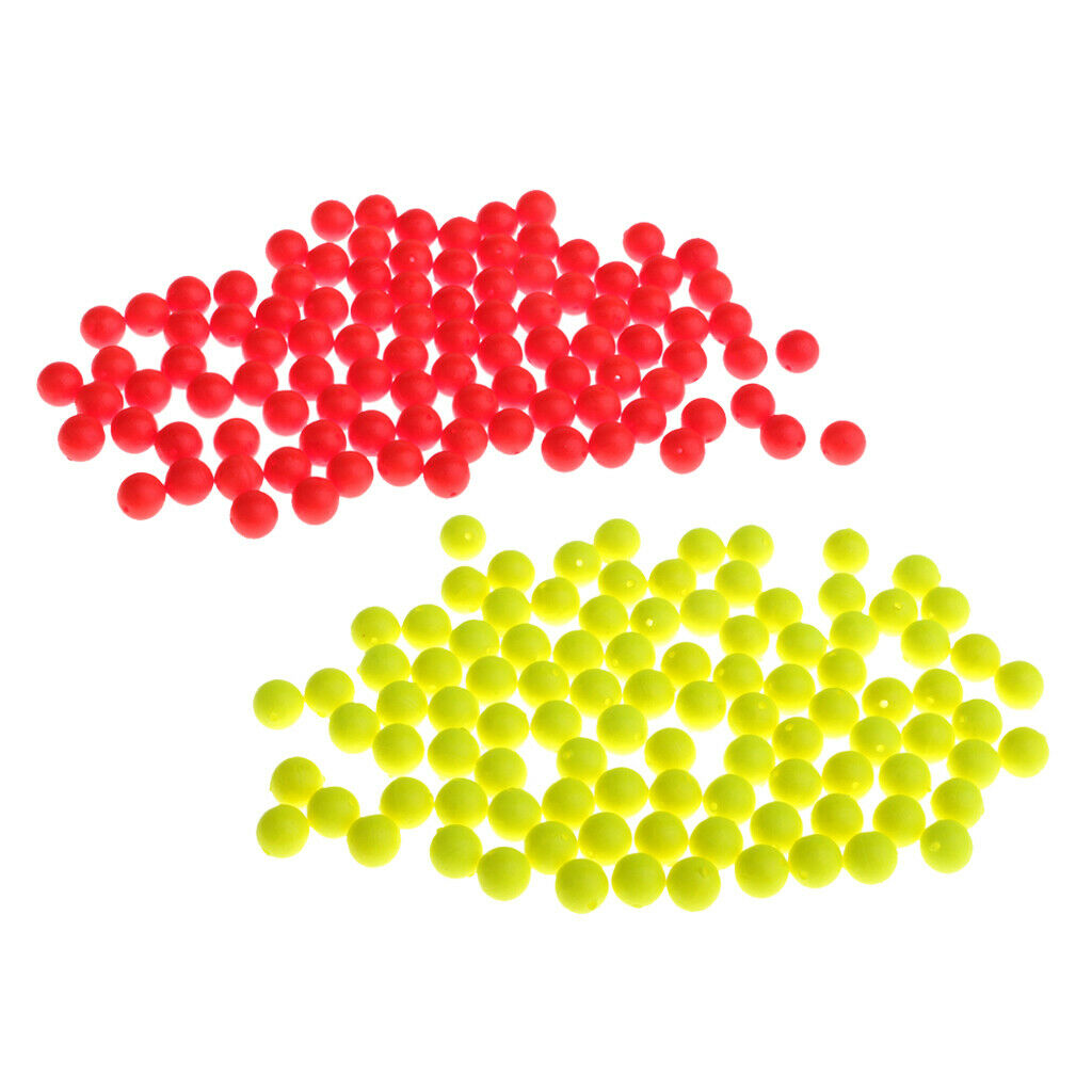 200x Foam Fishing Floating Bobbers Float Strike Indicators Tackle 2 Sizes