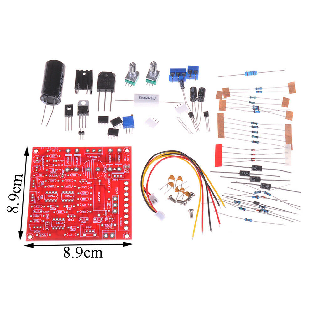 Red 0-30V 2mA-3A Continuously Adjustable DC Regulated Power Supply DIY Kit C SJ