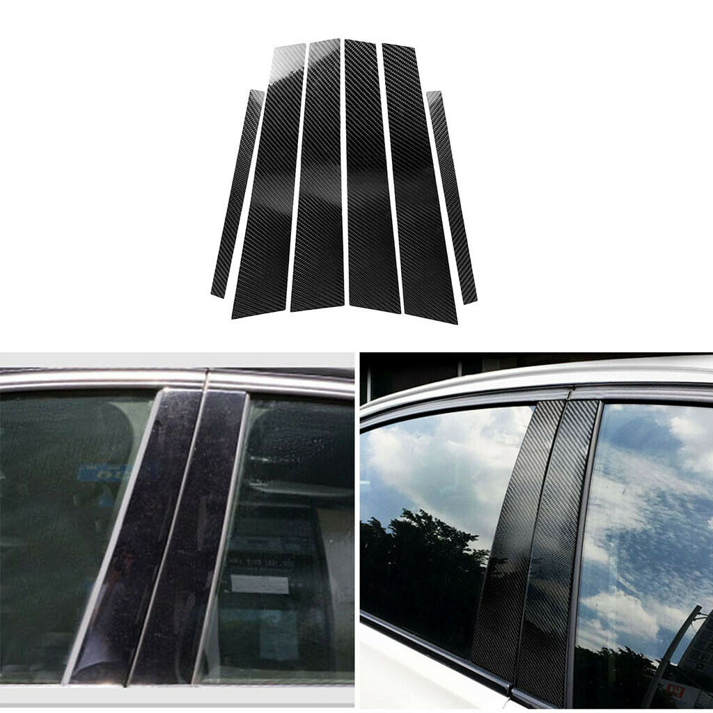 Black -  Window Pillars Covers Trims For BMW 3 5 Series F07 E60 E70 F16 F15