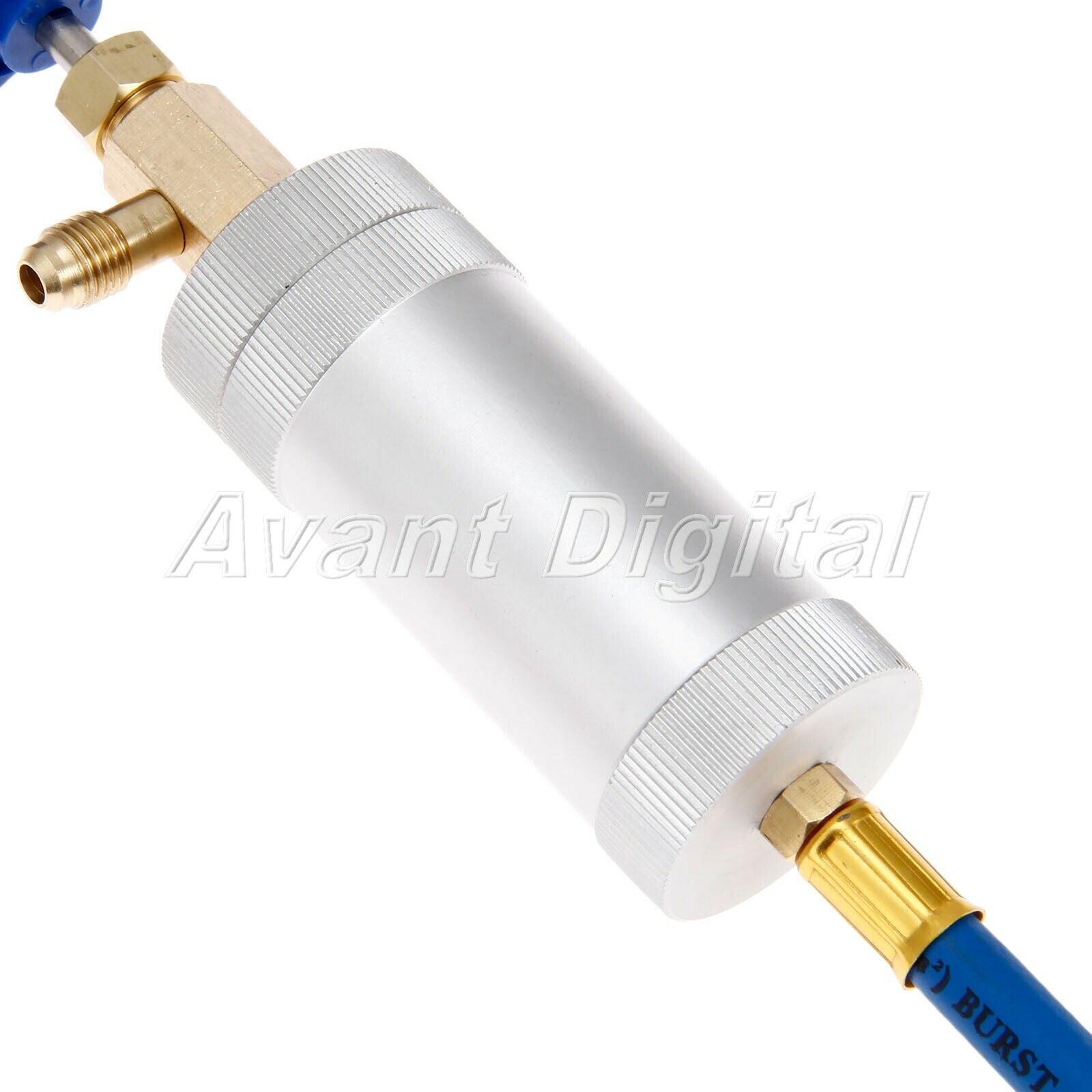 Aluminum alloy UV06BLUE-14 R12 Oil Injector 1/4" SAE Male x 1/4" SAE Female Hot