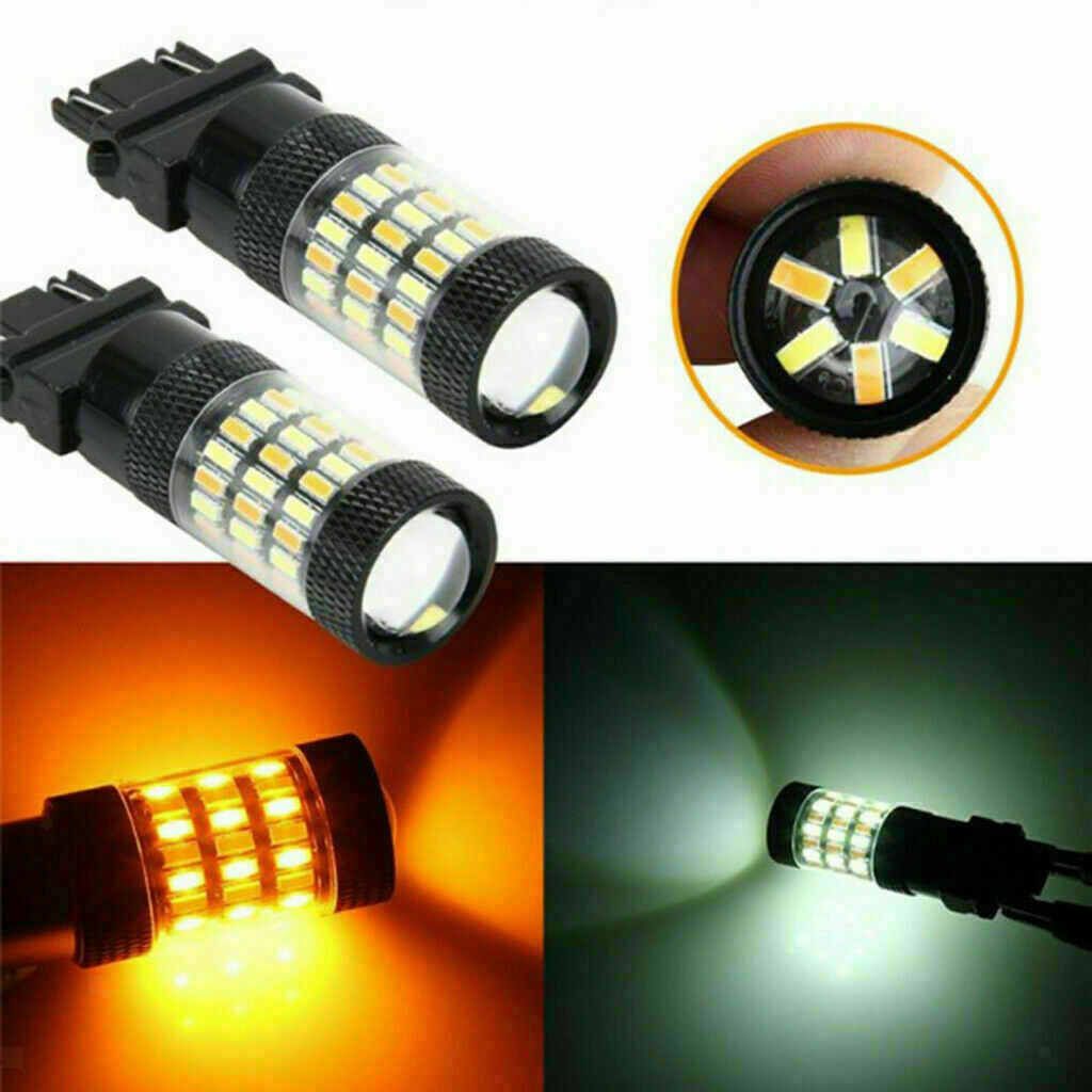 2x 3157 Switchback LED Front Turn Signal Light Bulb for Dodge Ram 1500 2500 3500