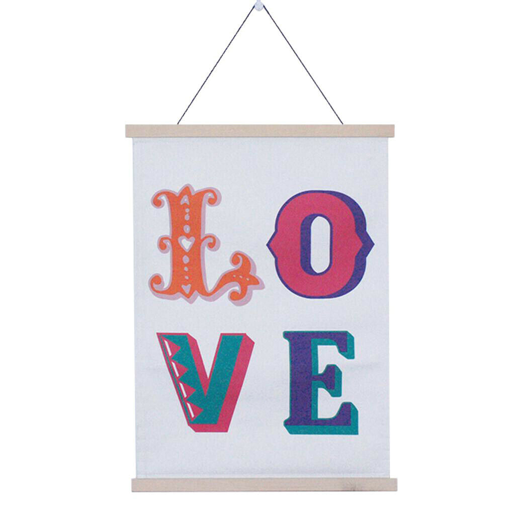 Embroidery Love Wall Art Hanging for Home Bedroom Living Room Dorm Wall Blankets