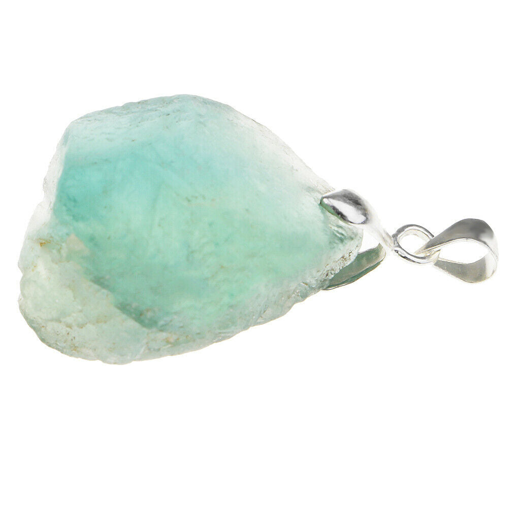 Green Blue Fluorite Pendant Crystal Pendant Blessing Lucky Pendant Girl Gift