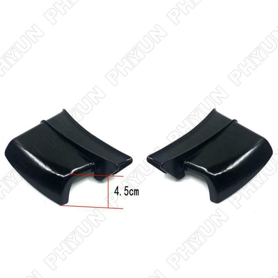 Glossy Black Motorcycle Side Winglets Wind Fin Spoiler Trim Cover Air Deflector