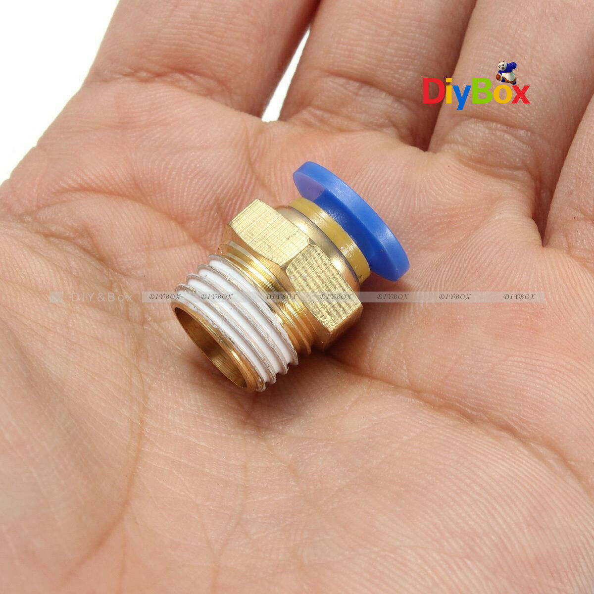4PCS BSP 1/4'' - 6mm Straight Male Push in Fitting Pneumatic PU Hose Connectors