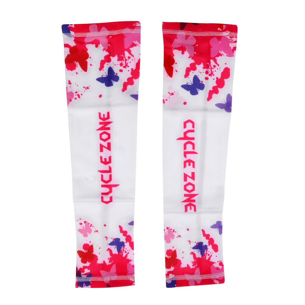 Cycling Golf Fishing Arm Sleeves Quick Drying Sun UV Protection XL Red