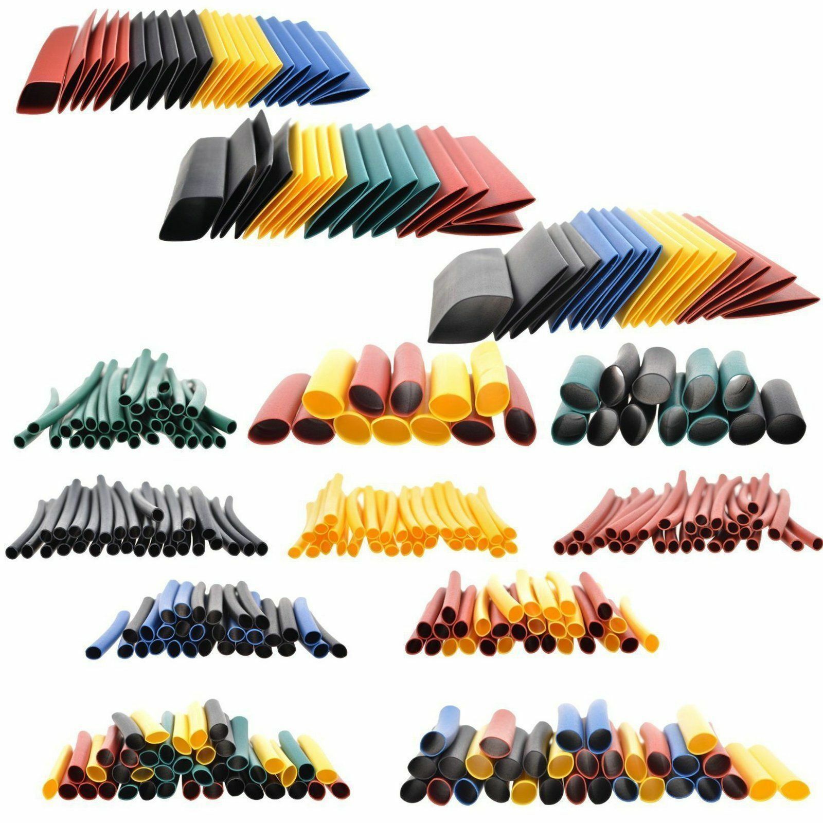 2:1 Polyolefin Heat Shrink Tubing Tube Sleeve Wrap Wire Assortment 8 Size 328 pc