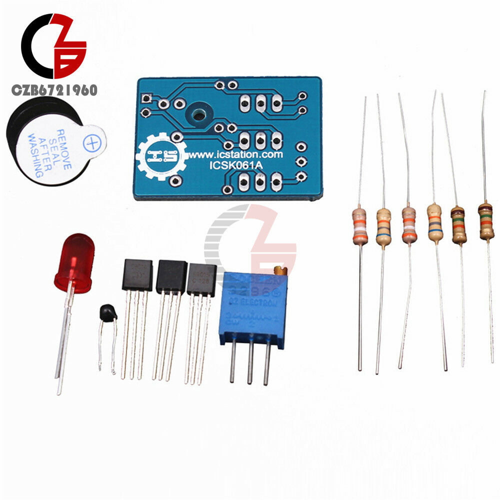 DIY Kit Electronic Temperature Control Module Sound Light Alarm DC 3V~5V LED