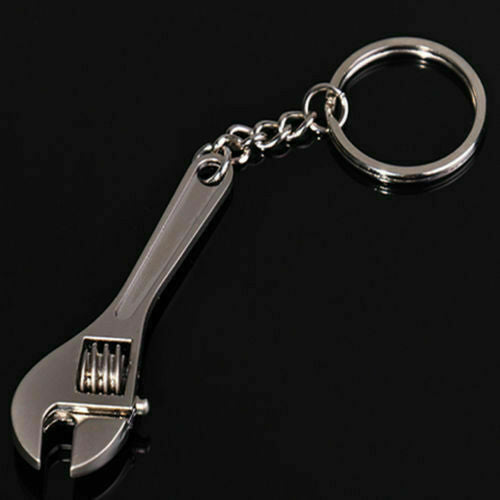 1x Stainless Steel Adjustable Creative Wrench Spanner Key Chain Ring Keyring HOT