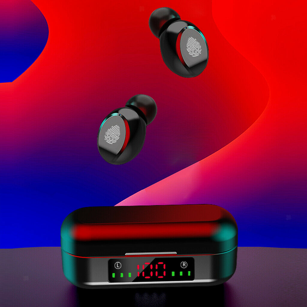 2 Pack Bluetooth Earphone Headphones TWS Earbuds LED Power Display Headphone