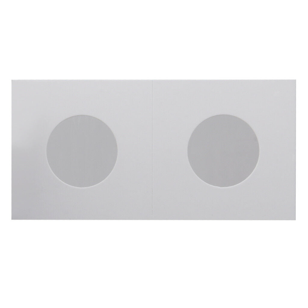100PCS Mylar Cardboard Coin Holders Flip Collection Supply Storage 20.5/25mm