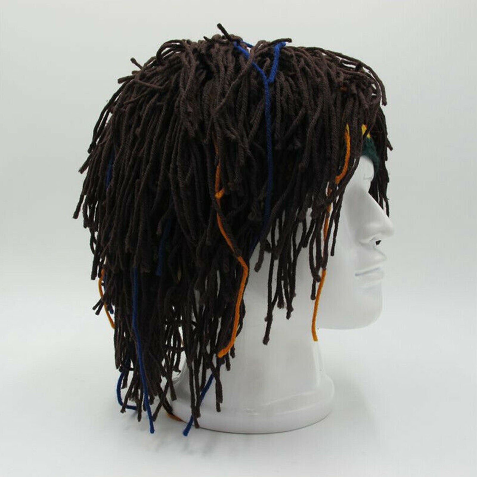 Wig Beanie Hat Jamaica Rasta Handmade Cap Reggae Hats Dreadlocks Beret New