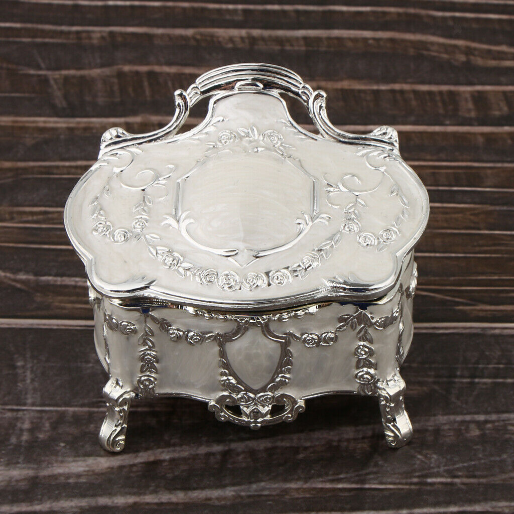 Princess Treasure Box Jewelry Box Princess Makeup Birthday M-9.1x6.7x7cm