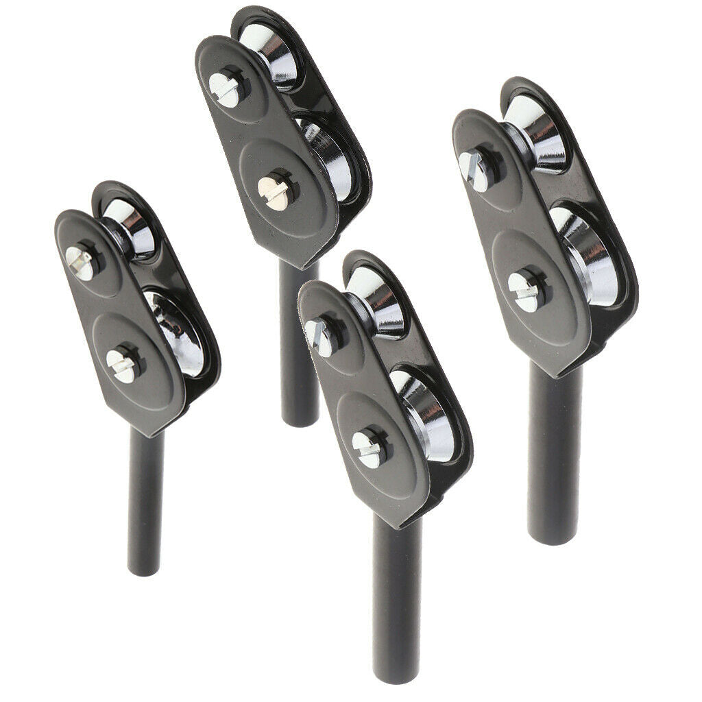 3 Pieces Fishing Rod Double Roller Pole Guide Stainless Steel Accessory