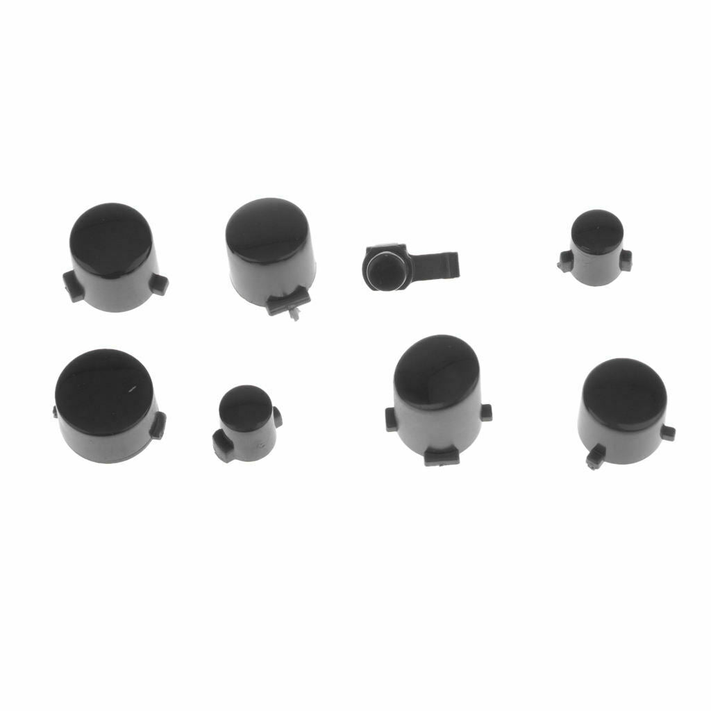 Button Set Chrome Mod Kits for Microsoft New Xbox One 3.5mm Controller Black