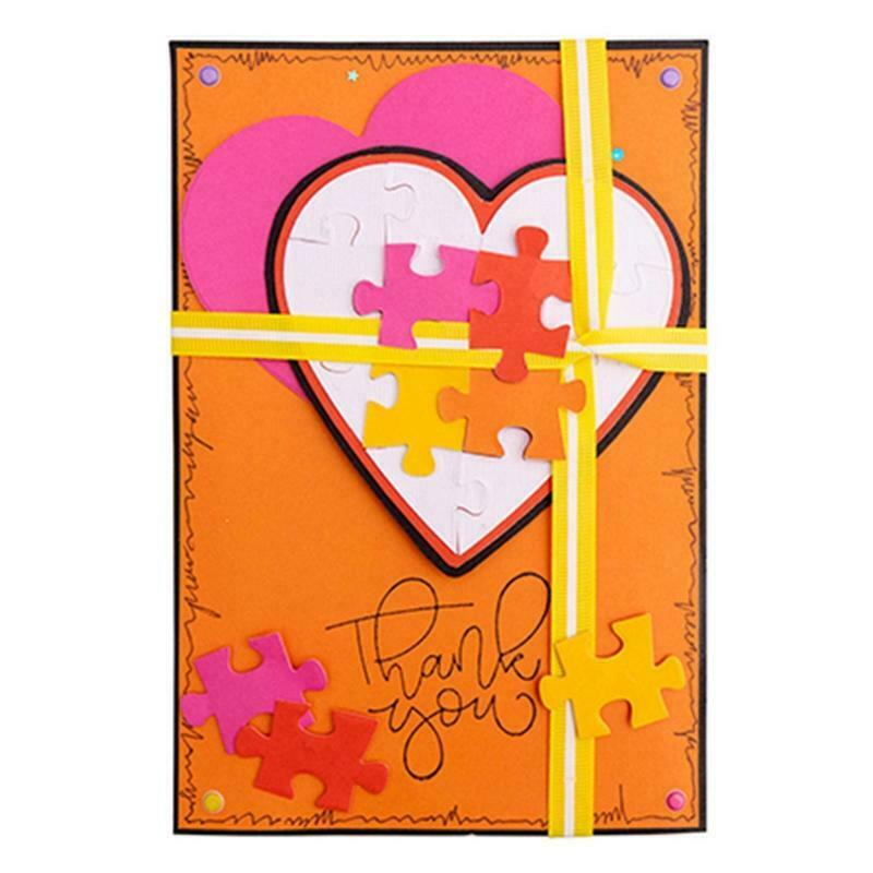 Heart Puzzle Metal Cutting Dies Stencil DIY Scrapbook Album Paper Card Template