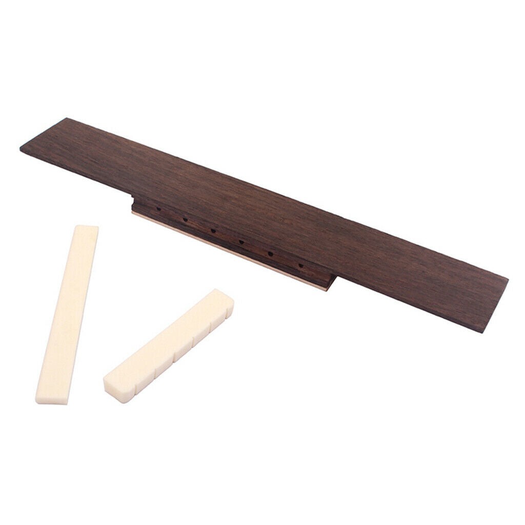 6 String Guitar Bridge with Bone Nut for Classical