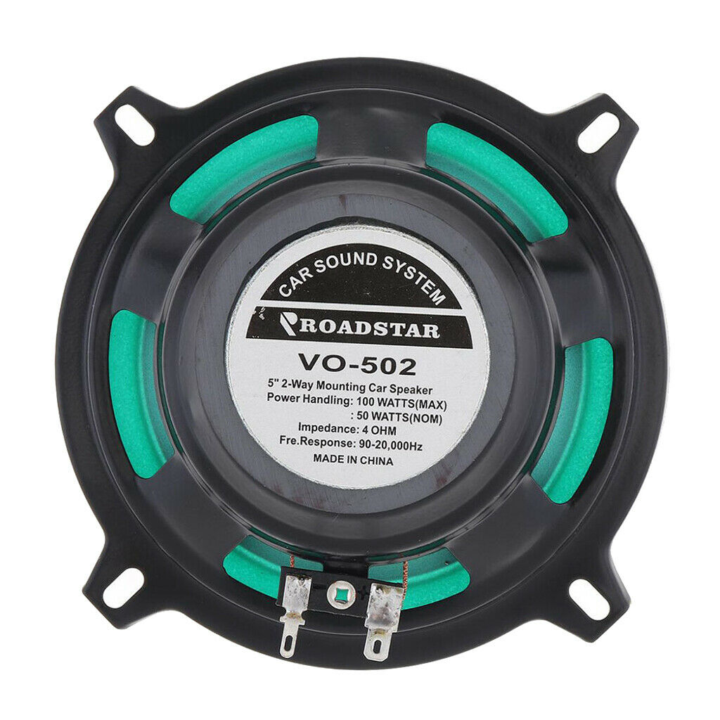 5" 2 Way Car Audio Coaxial Speaker Music Stereo Loudspeaker Easy Install