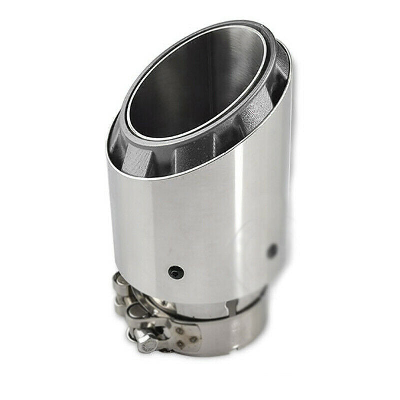 66mm-89mm Stainless Steel Car Auto SUV Exhaust Pipe Muffler End Tips Trim Chrome