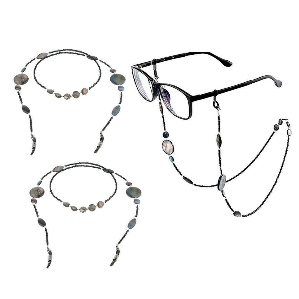 2X, Anti-Slip Glasses Strap Retainer Spectacles Sunglasses Cord Band Lanyards