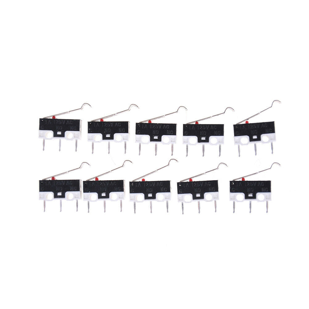 5Pcs AC 125V 1A SPDT Subminiature Micro Lever Switch Mouse Switch D Rf