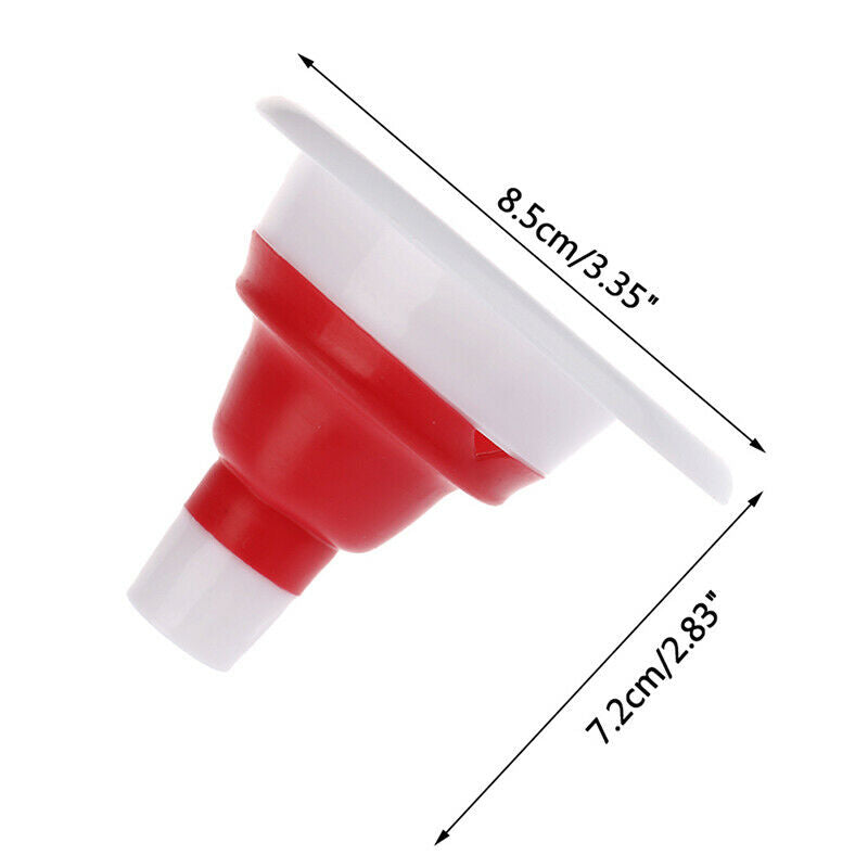 Silicone Gel Foldable Collapsible Oil Water Funnel Hopper Kitchen Cooking.l8
