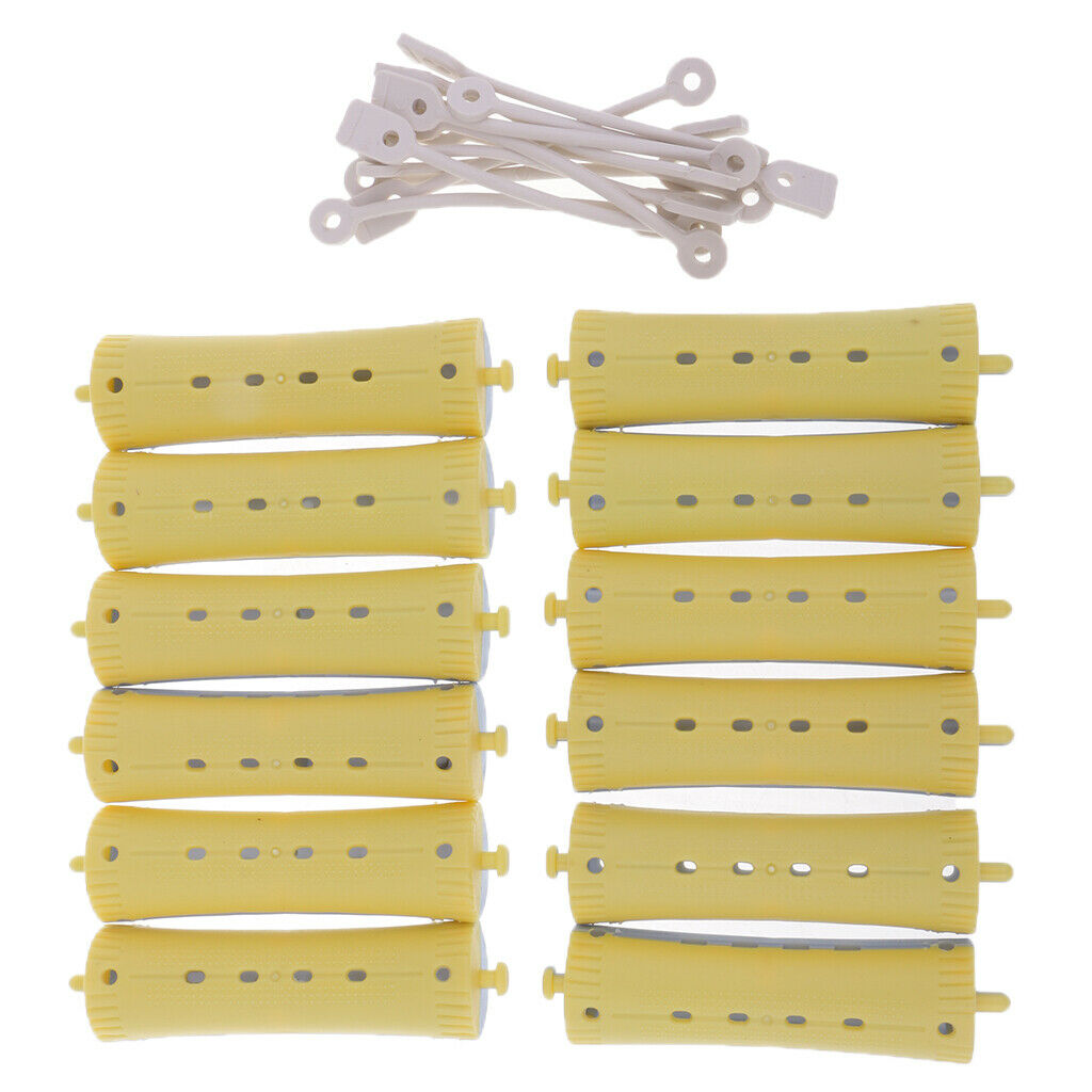 12Pcs Perming Rods Rollers For Curling Hairdressing All Size Rods Hair