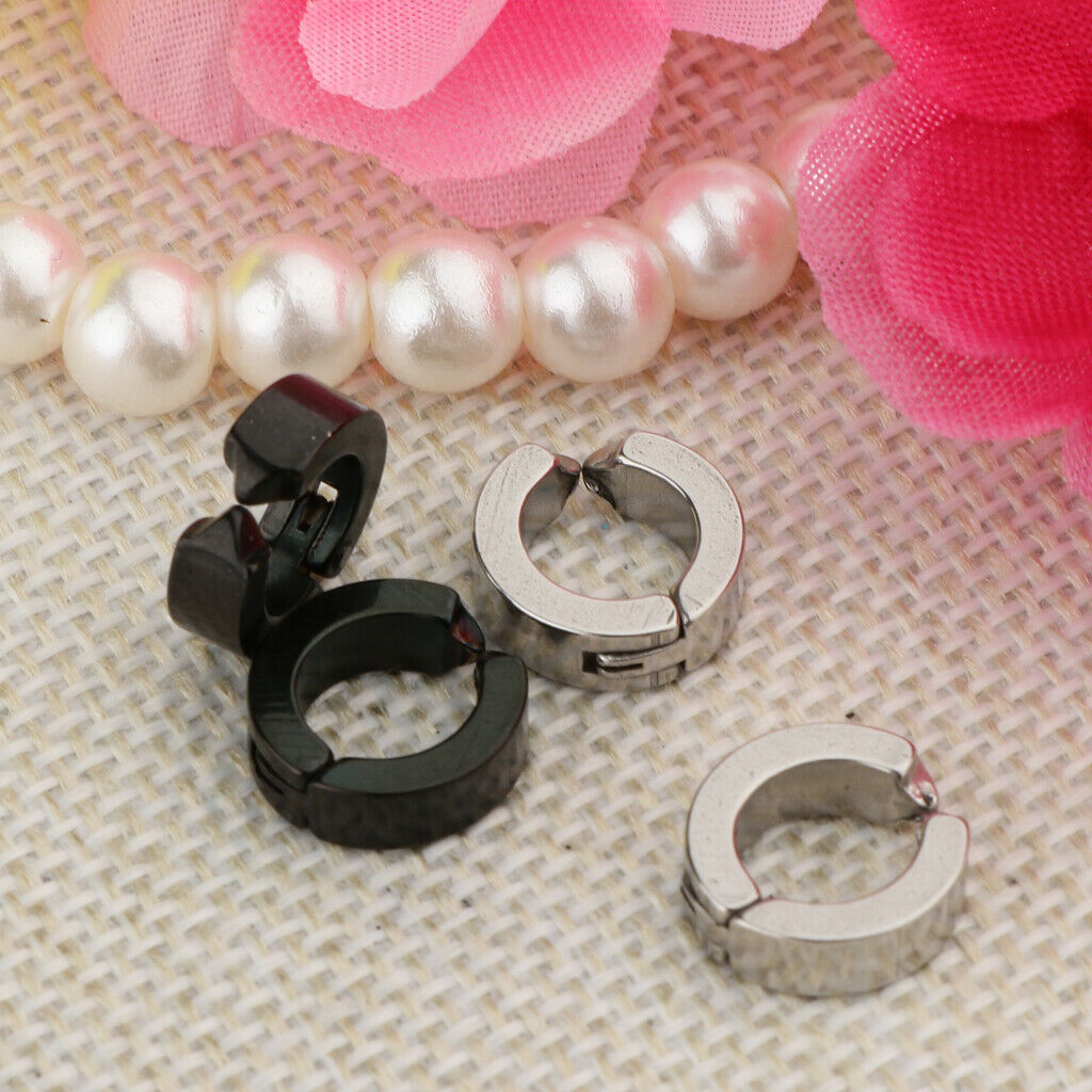 2 Pairs of Earring Ear Piercing for Men And Women Round Ear Studs