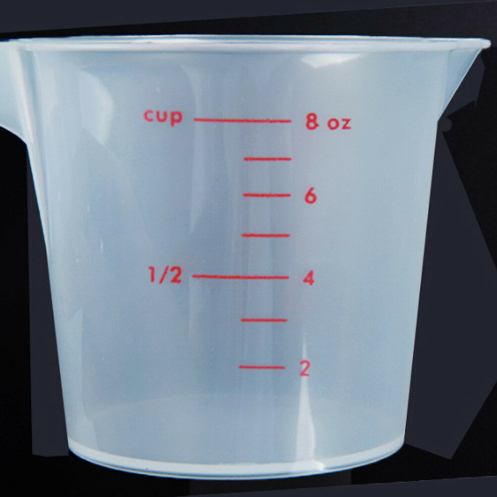 250ml plastic clear measuring cup handle liquid pour spout home kitchen to.l8
