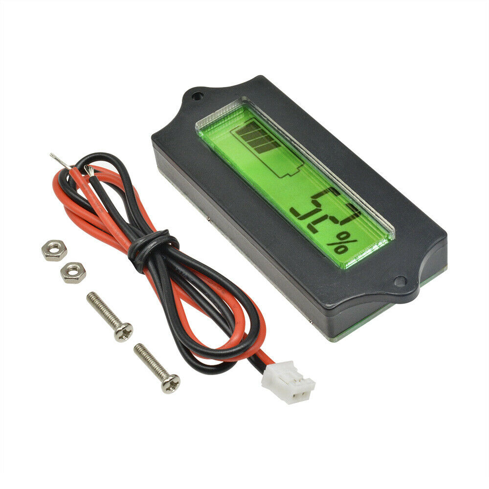 24V Lead-acid LiPo Battery Power Capacity Indicator Tester Monitor LCD Display